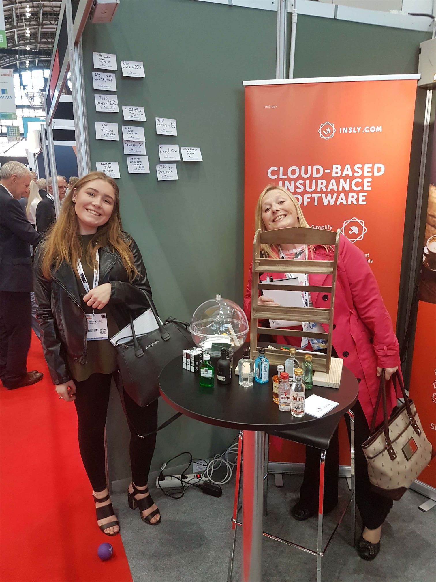 BIBA2017 Insly Alex Royce of Accelerate Underwriting and June Hibbins from Vista Insurance Brokers engaged in some seriously interesting topics.